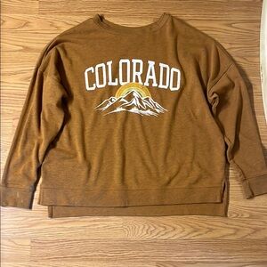 Brown Colorado Graphic Men's Sweater